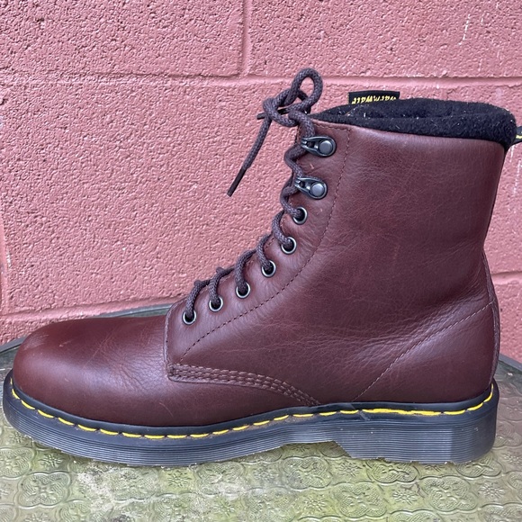 Dr Martens 1460 Pascal Brown Leather Warmwear Combat Boots Size 12 main image 12